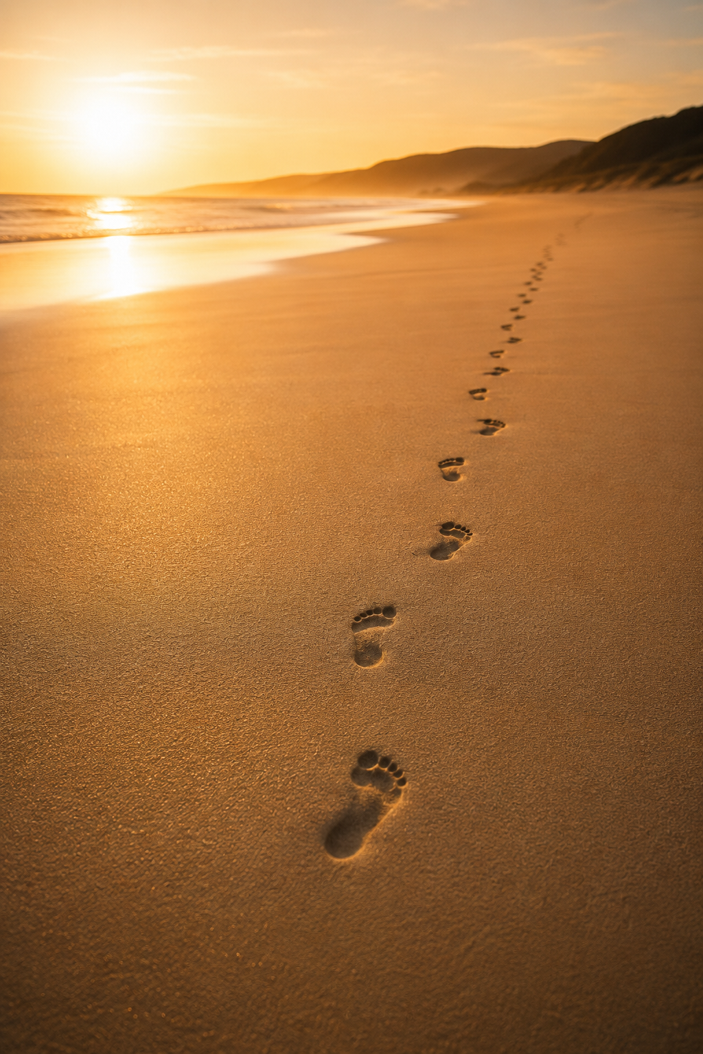 Sentiero principale attraversa un paesaggio naturale, con un secondo percorso luminoso che si apre